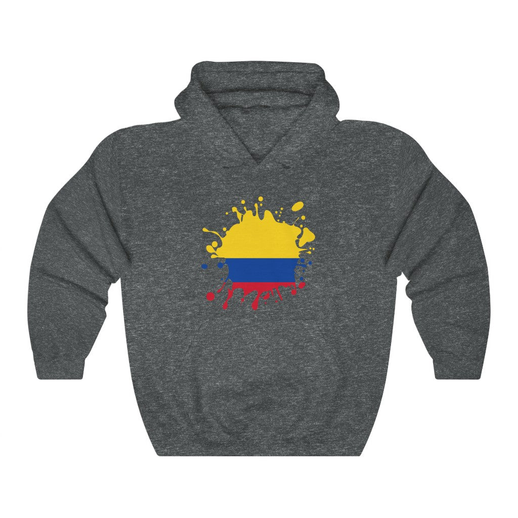 Colombia Splat Flag Hoodie Sweatshirt - Unisex
