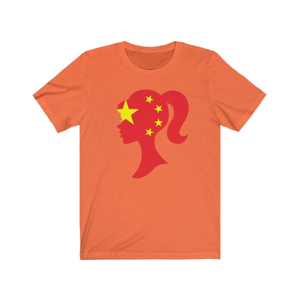 China Girl Flag Premium Tee - Unise