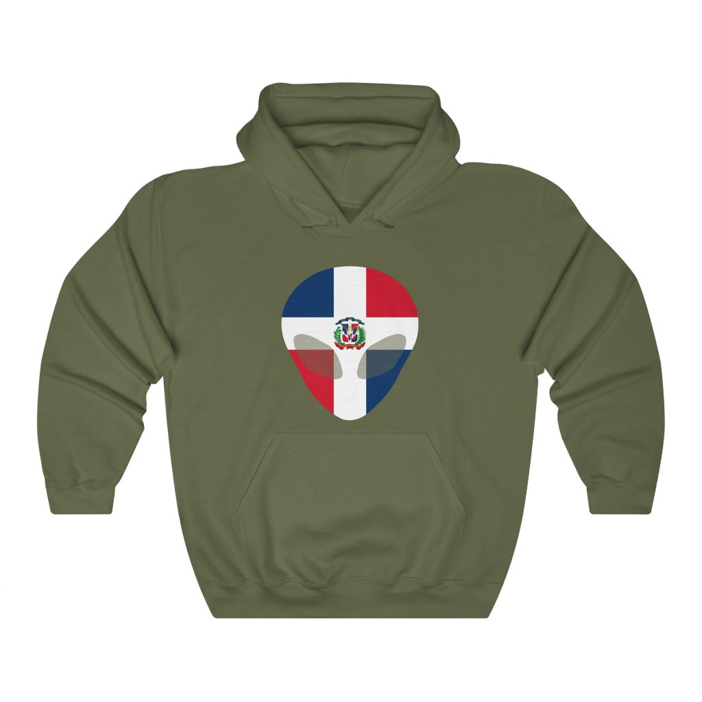 Dominican Republic Alien Flag Hoodie Sweatshirt - Unisex