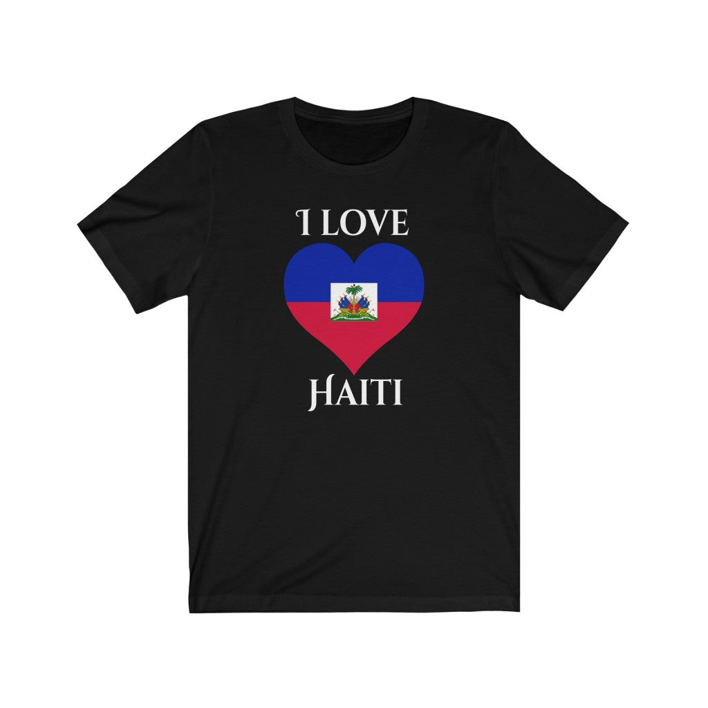 Haiti Heart Flag Premium Tee 2 - Unisex