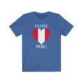 Peru Heart Flag Premium Tee 2 - Unisex