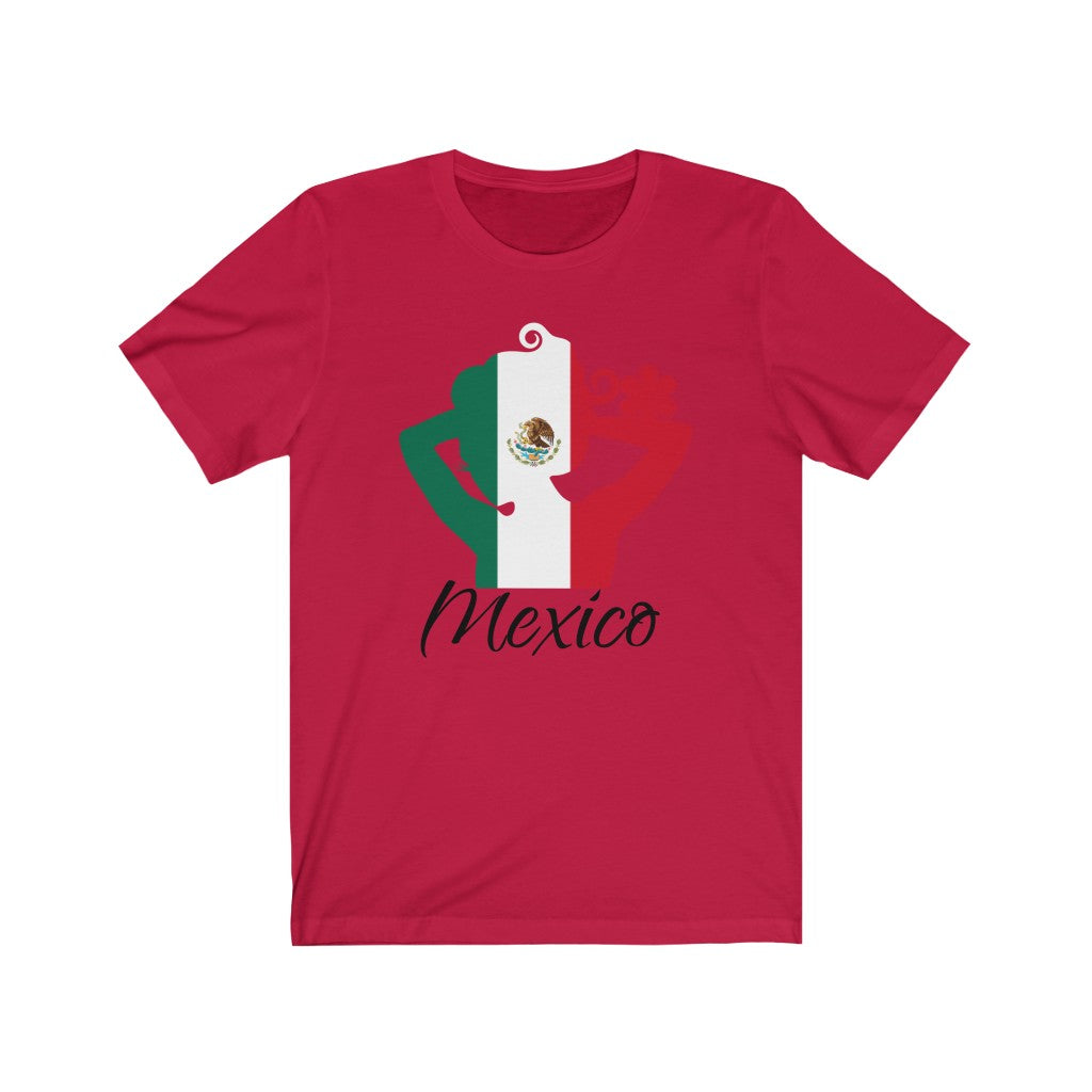 Mexico Lady Flag Premium Tee 1 - Unisex
