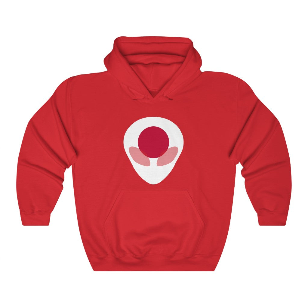 Japan Alien Flag Hoodie Sweatshirt - Unisex