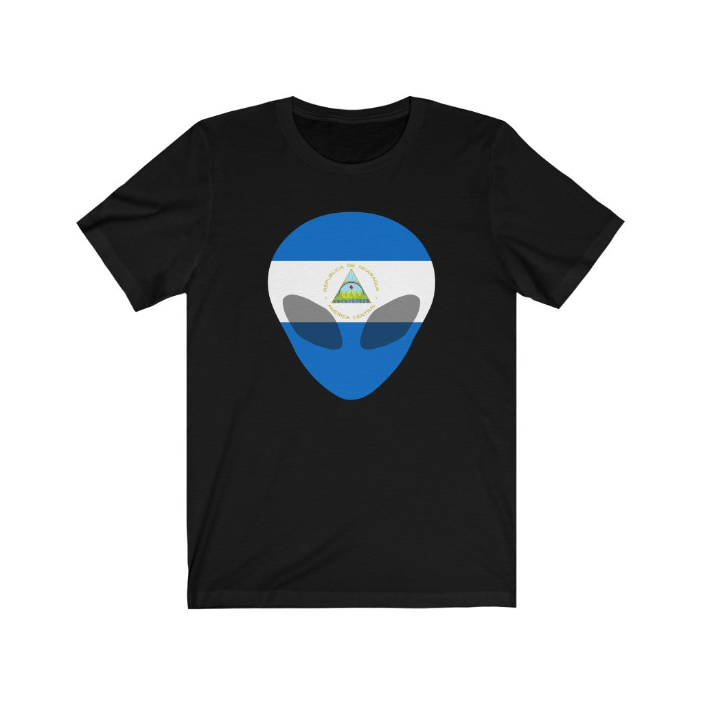 Nicaragua Alien Flag Premium Tee - Unisex