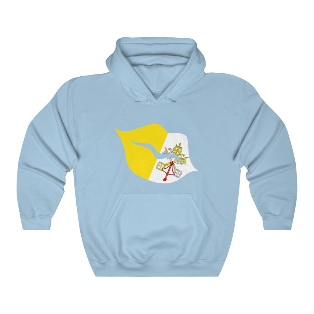 Holy See Lips Flag Hoodie Sweatshirt - Unisex