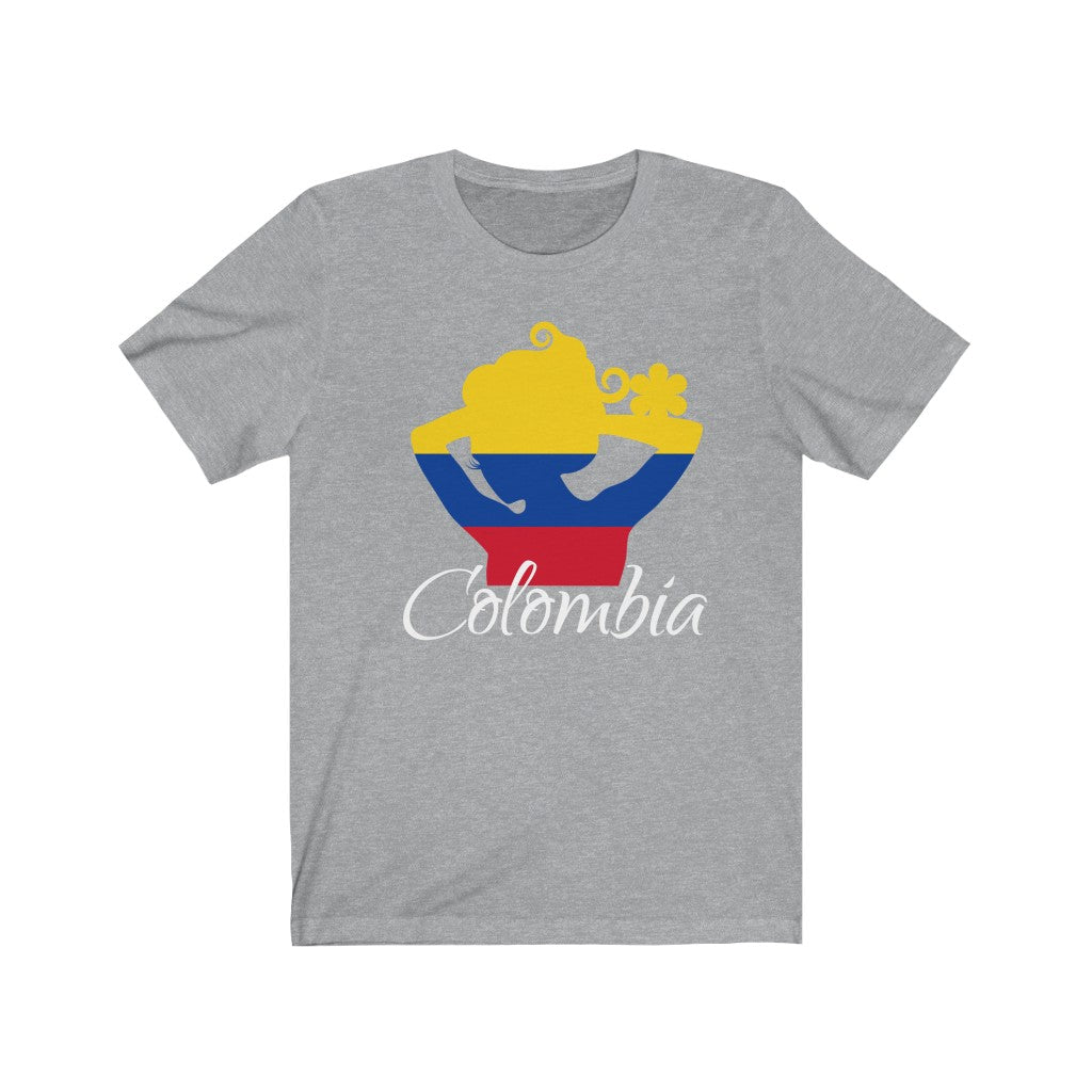 Colombia Lady Flag Premium Tee 2 - Unisex