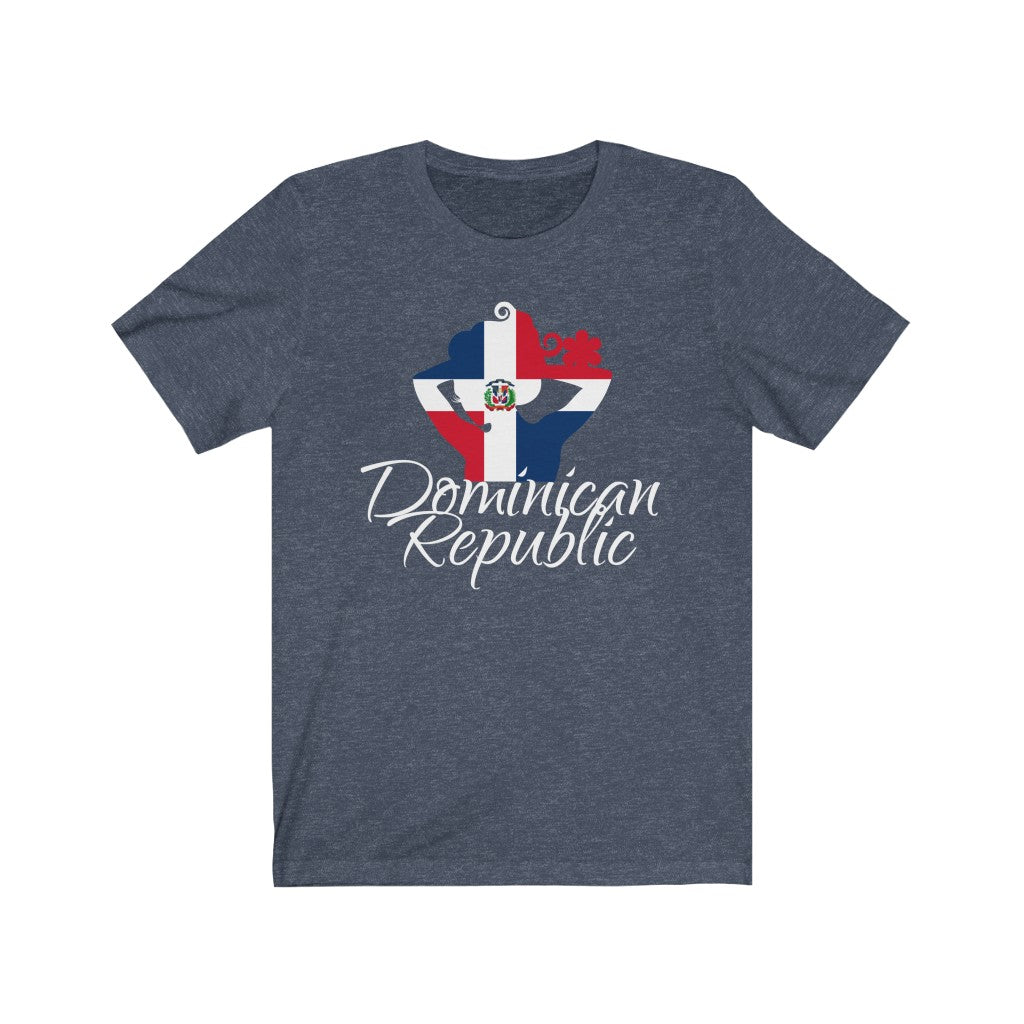 Dominican Republic Lady Flag Premium Tee 4 - Unisex