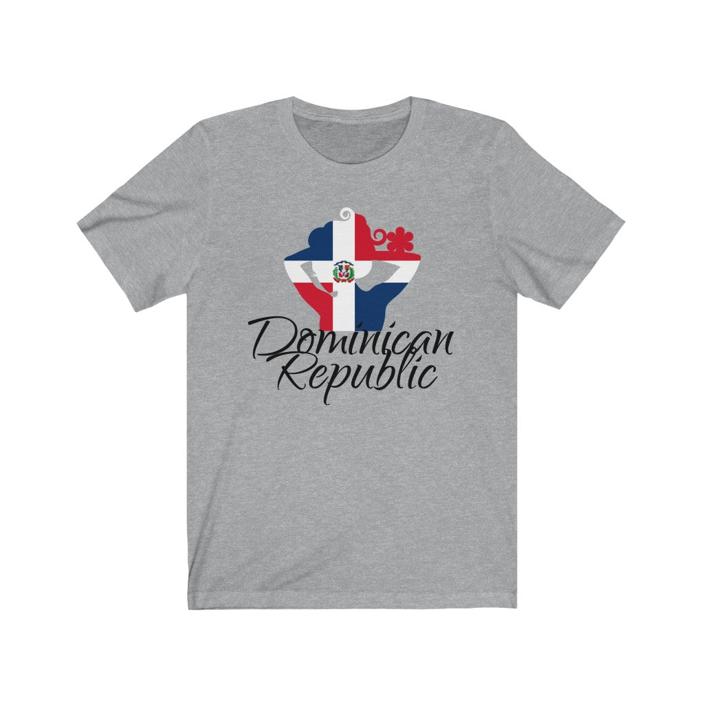 Dominican Republic Lady Flag Premium Tee 3 - Unisex