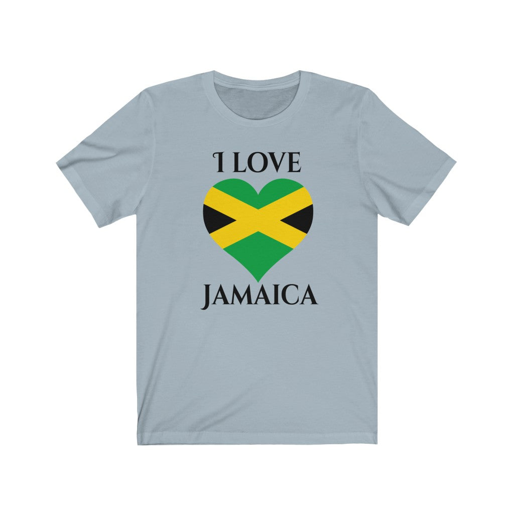Jamaica Heart Flag Premium Tee 1 - Unisex