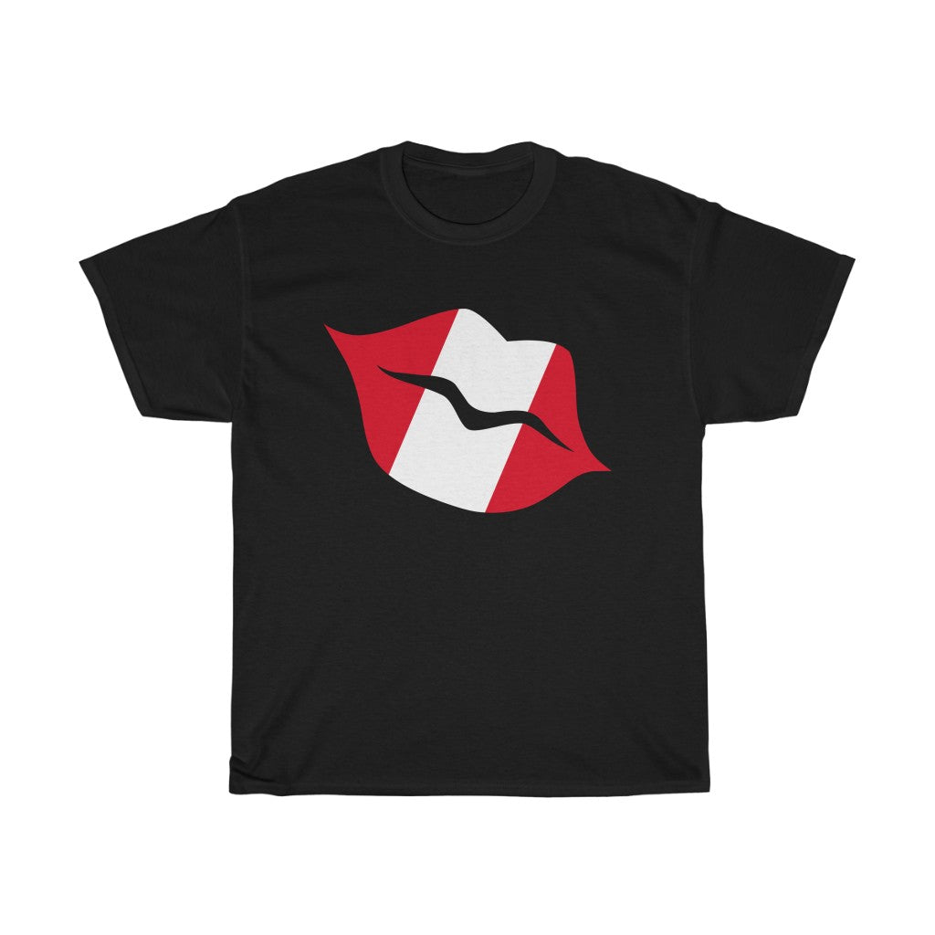 Peru Lips Flag Standard Tee - Unisex