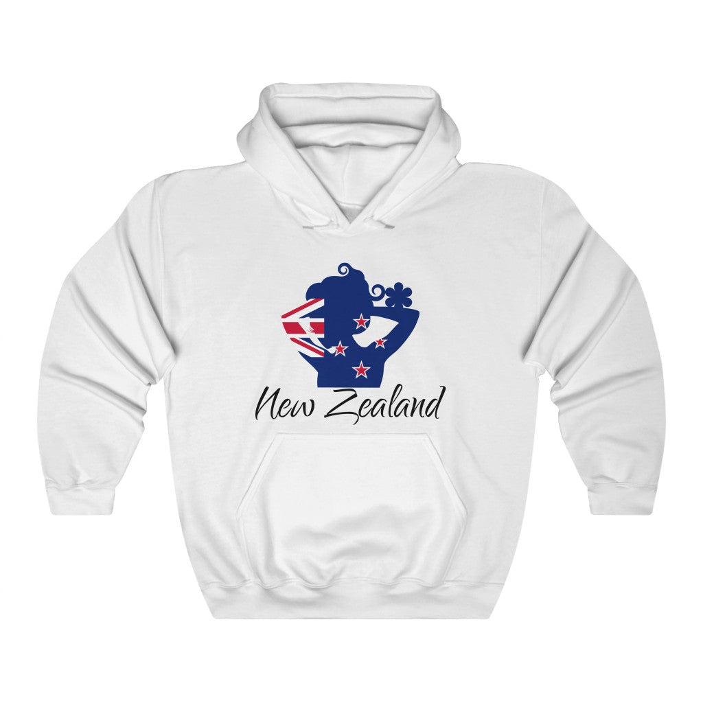 New Zealand Lady Flag Hoodie Sweatshirt 1 - Unisex