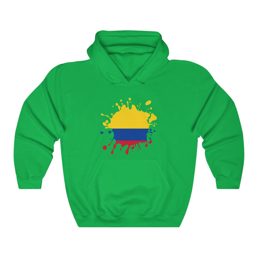 Colombia Splat Flag Hoodie Sweatshirt - Unisex