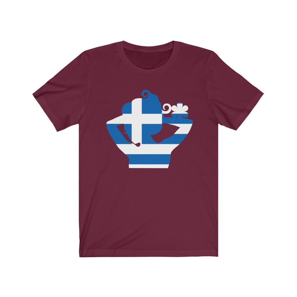 Greece Lady Flag Premium Tee - Unisex