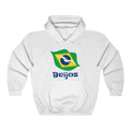 Brazil (Beijos) Lips Flag Hooded Sweatshirt 1c - Unisex