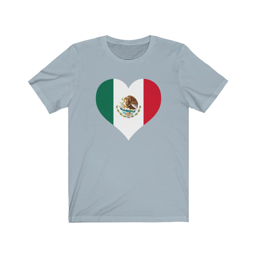Mexico Heart Flag Premium Tee - Unisex