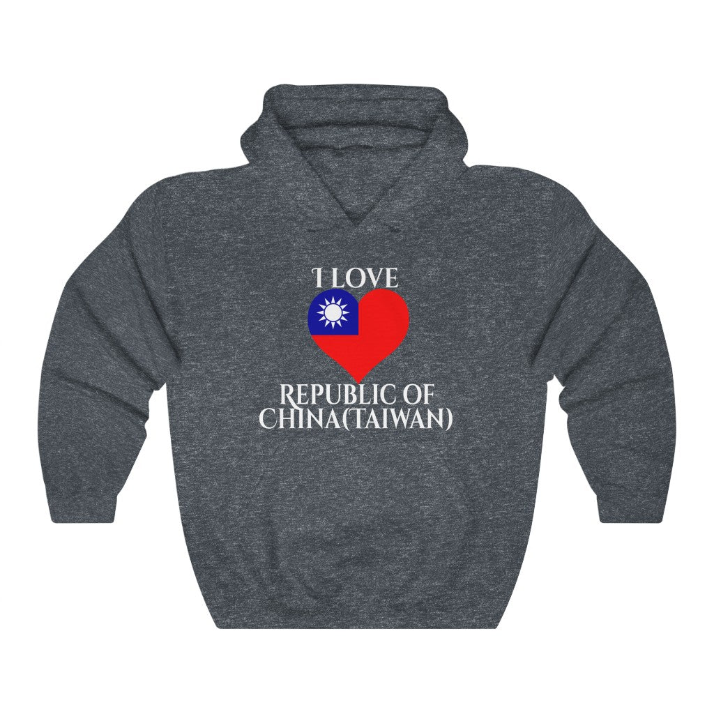 Republic of China - Taiwan Heart Flag Hoodie Sweatshirt 2 - Unisex
