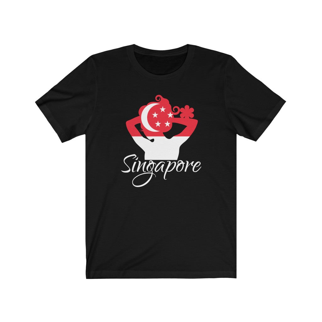 Singapore Lady Flag Premium Tee 2 - Unisex