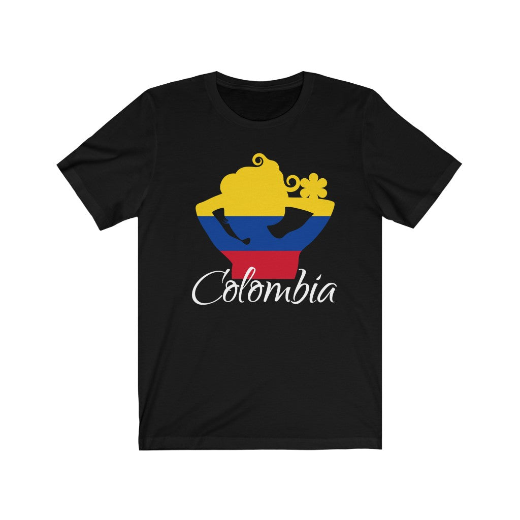 Colombia Lady Flag Premium Tee 2 - Unisex