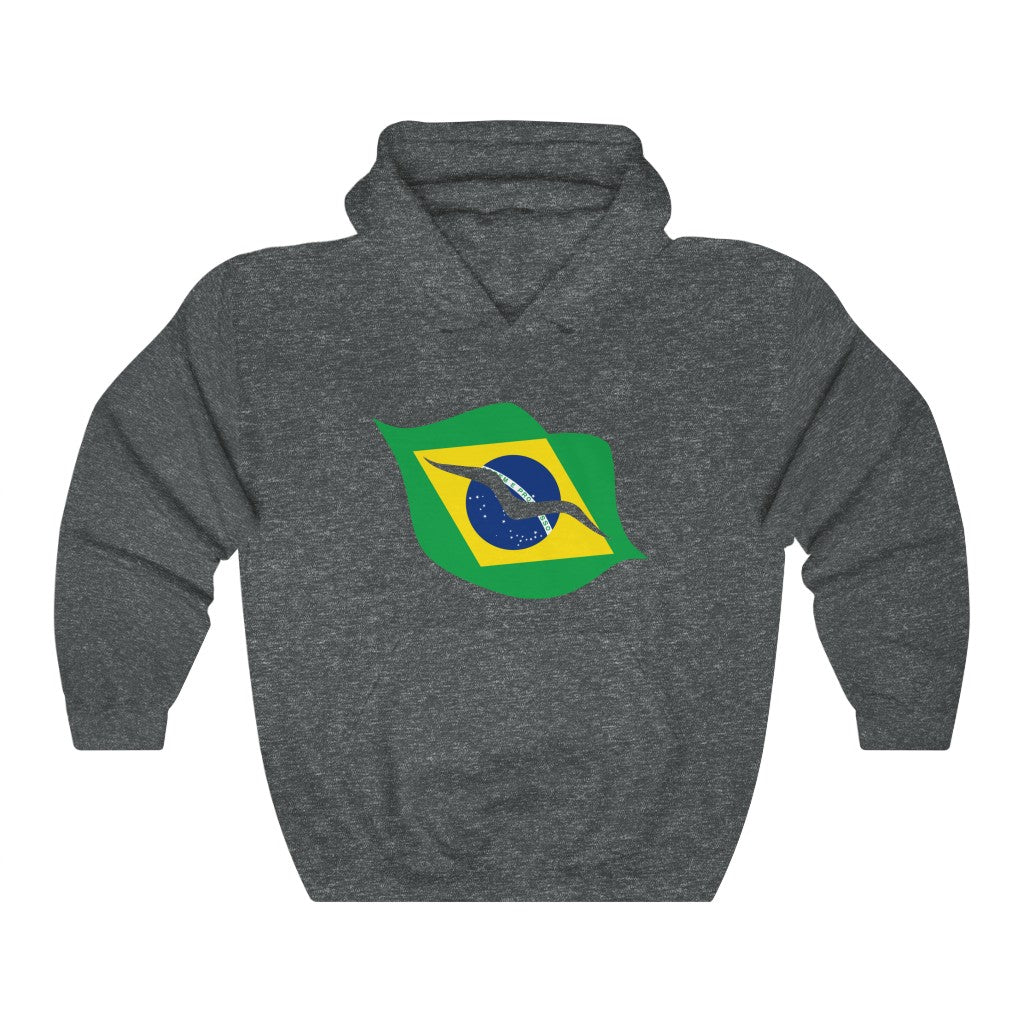 Brazil Lips Flag Hoodie Sweatshirt - Unisex
