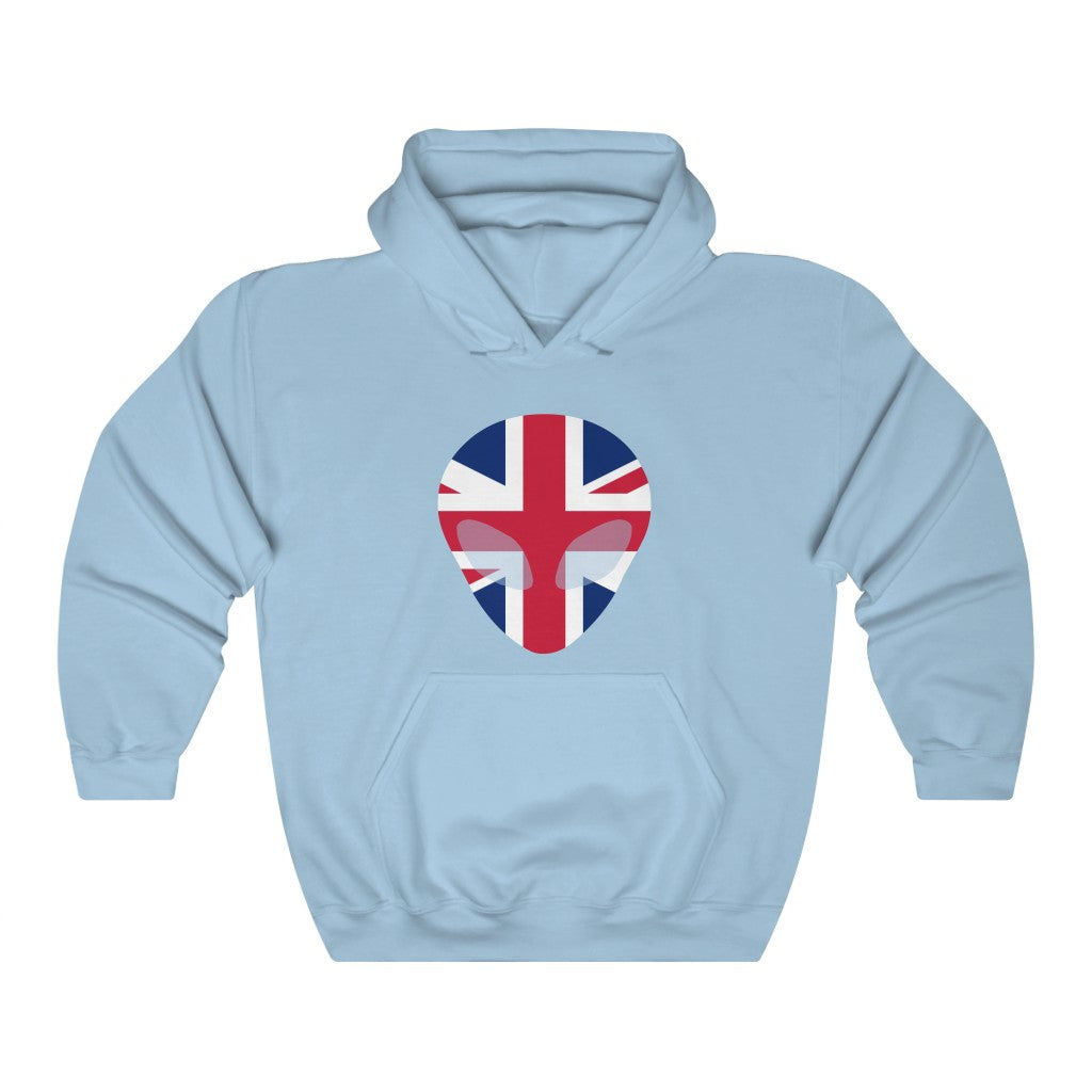 United Kingdom Alien Flag Hoodie Sweatshirt - Unisex