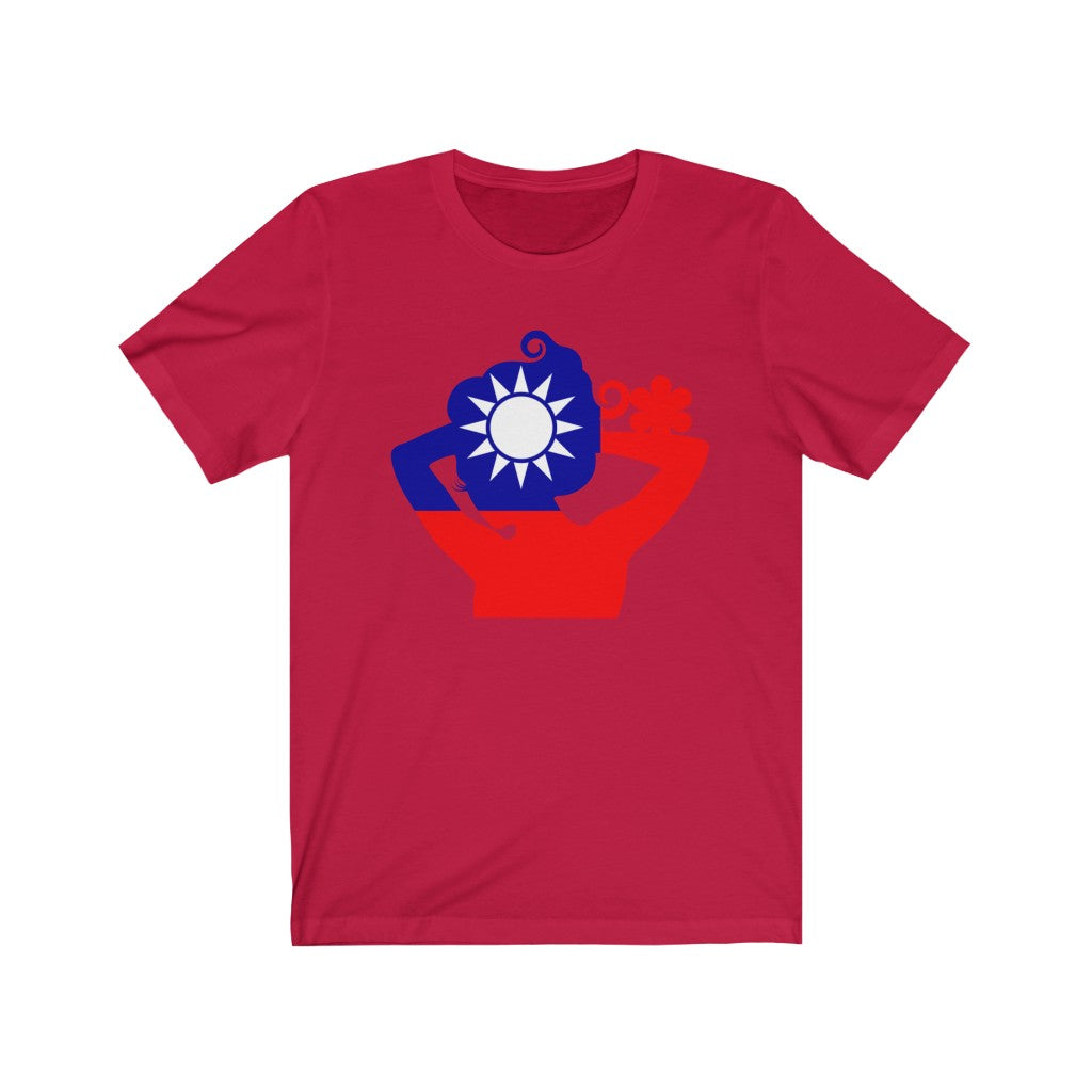 Republic of China - Taiwan Lady Flag Premium Tee - Unisex