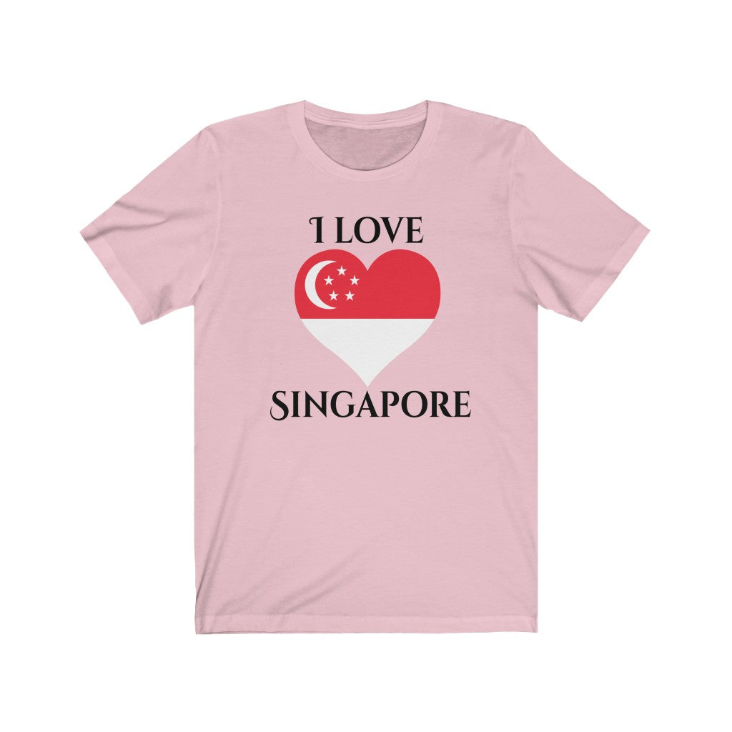 Singapore Heart Flag Premium Tee 1 - Unisex