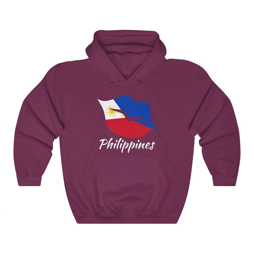 Philippines Lips Flag Hoodie Sweatshirt 2 - Unisex