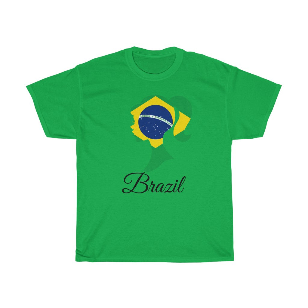Brazil Girl  Flag Standard Tee 1 - Unisex