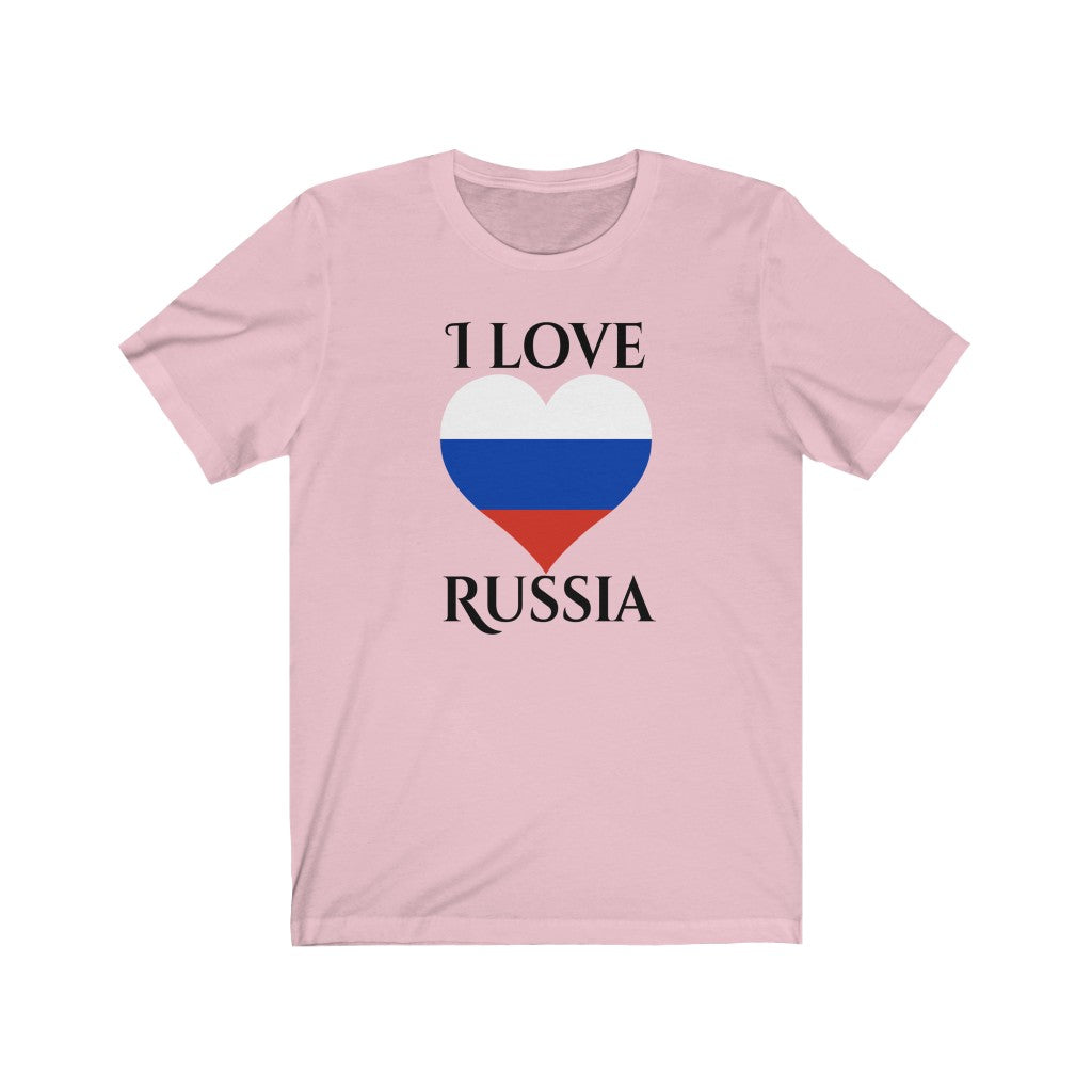 Russia Heart Flag Premium Tee 1 - Unisex