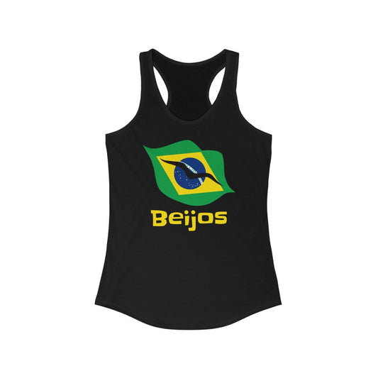 Brazil (Beijos) Lips Flag Tank 1a - Women