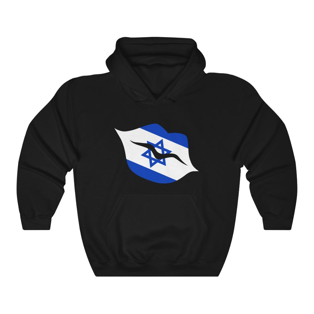 Israel Lips Flag Hoodie Sweatshirt - Unisex