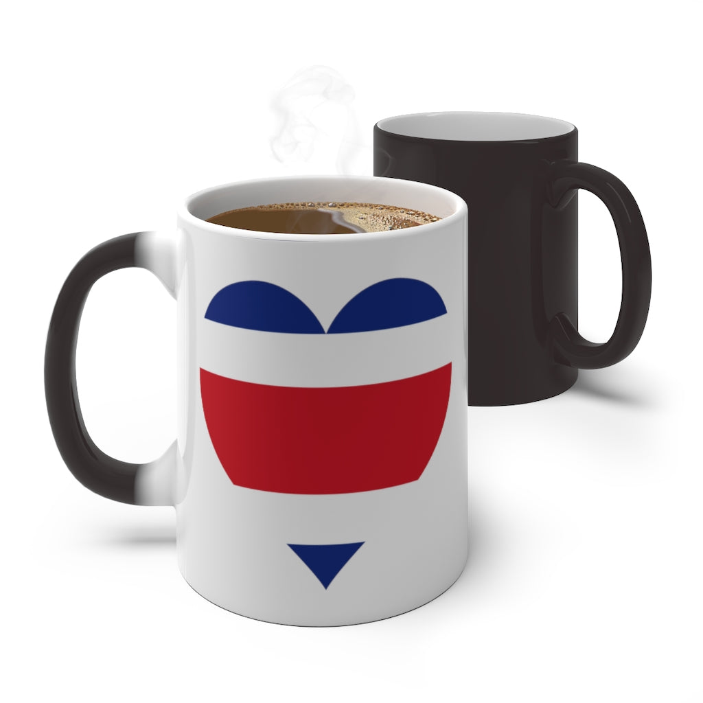 Costa Rica Heart Color Changing Mug