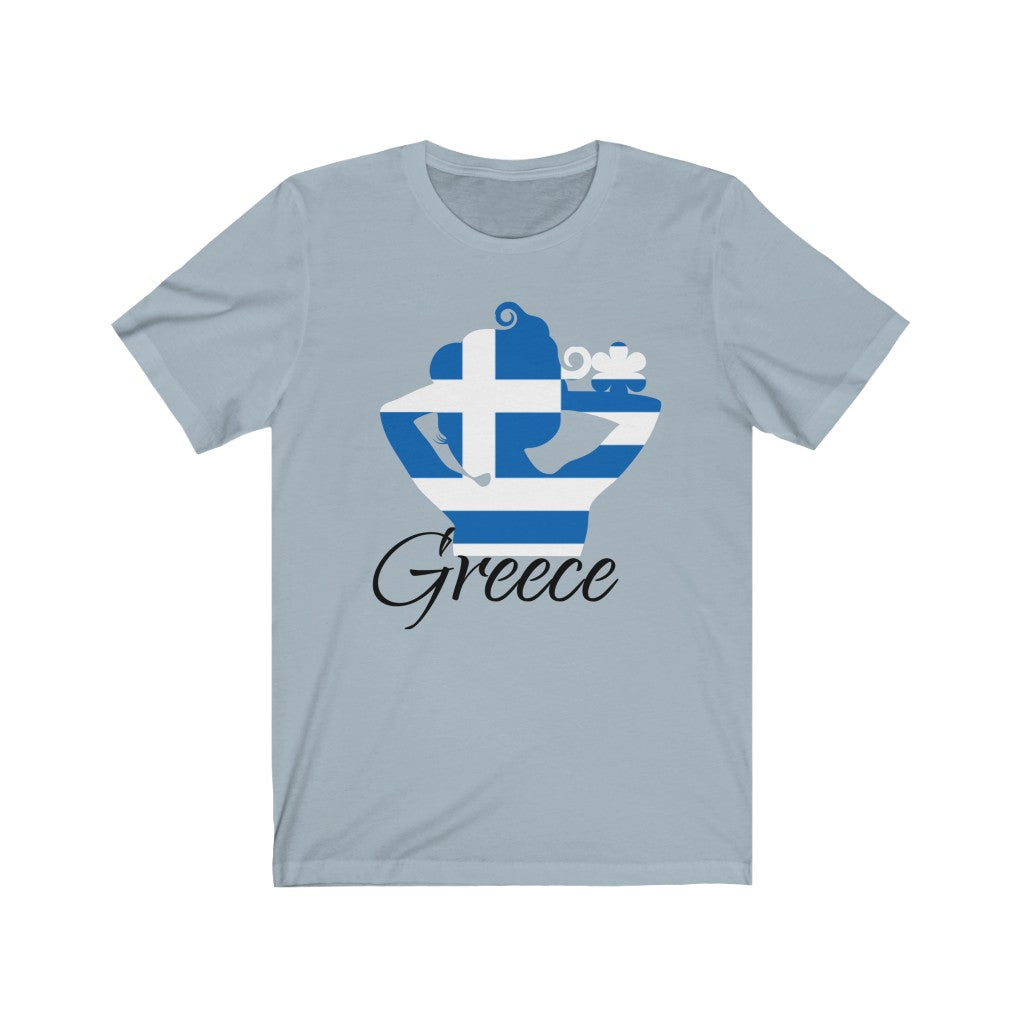 Greece Lady Flag Premium Tee 1 - Unisex