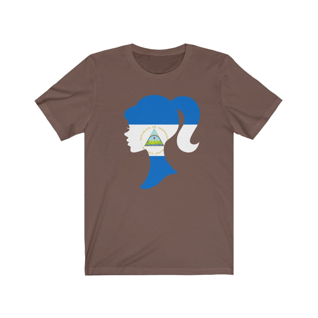 Nicaragua Girl Flag Premium Tee - Unisex