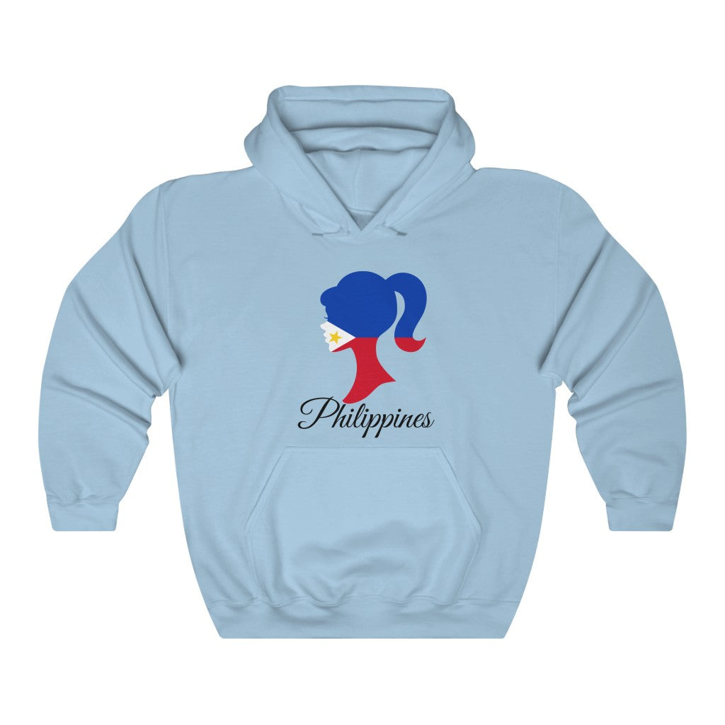 Philippines Girl Flag Hoodie Sweatshirt 1 - Unisex