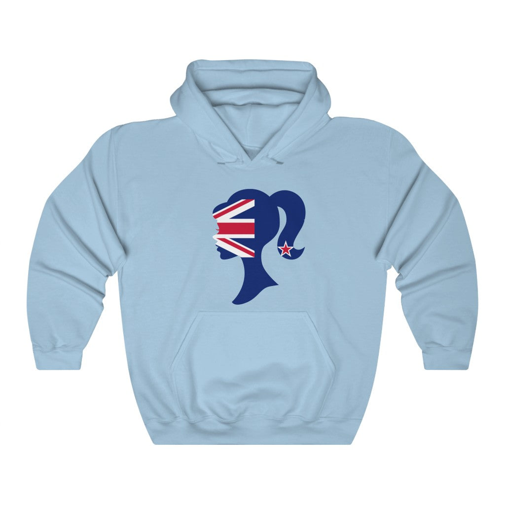 New Zealand Girl Flag Hoodie Sweatshirt - Unisex