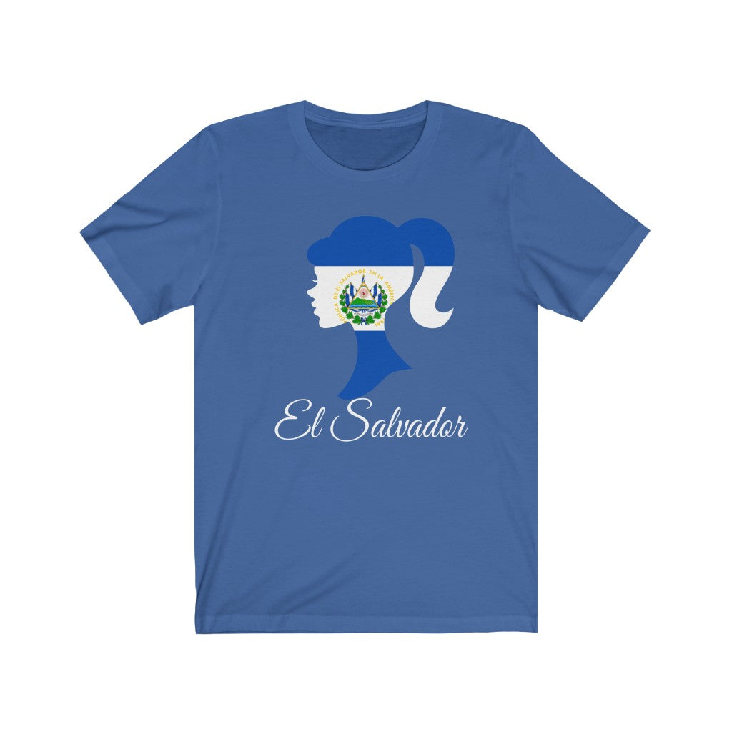 El Salvador Girl Flag Premium Tee 2 - Unisex