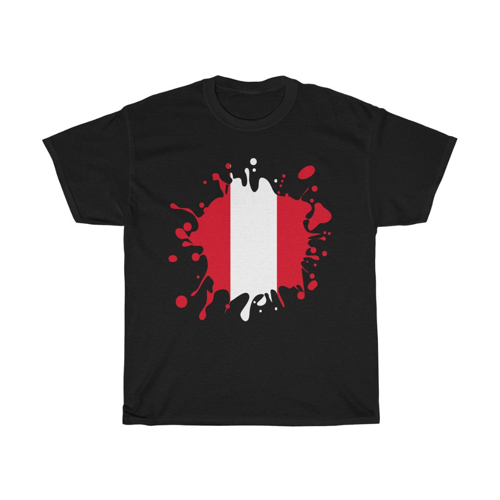 Peru Splat Flag Standard Tee - Unisex