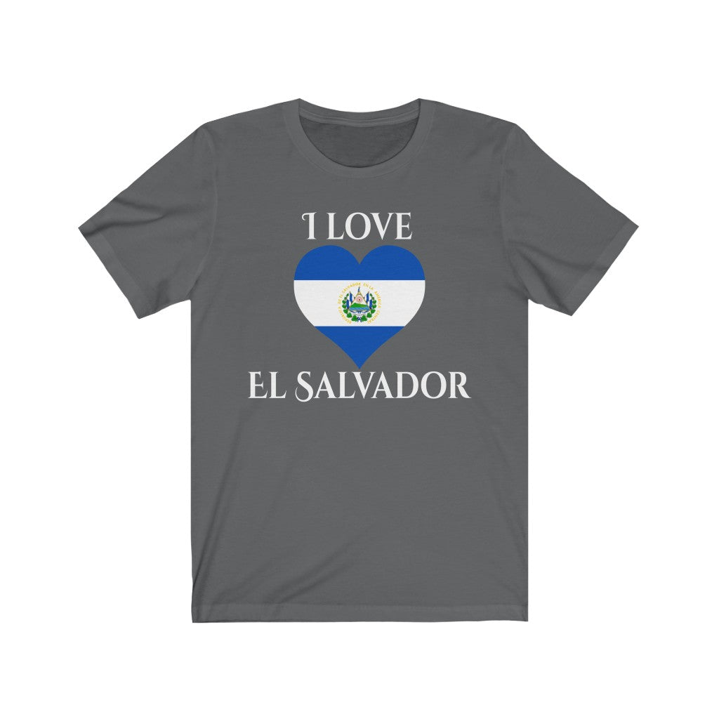 El Salvador Heart Flag Premium Tee 2 - Unisex