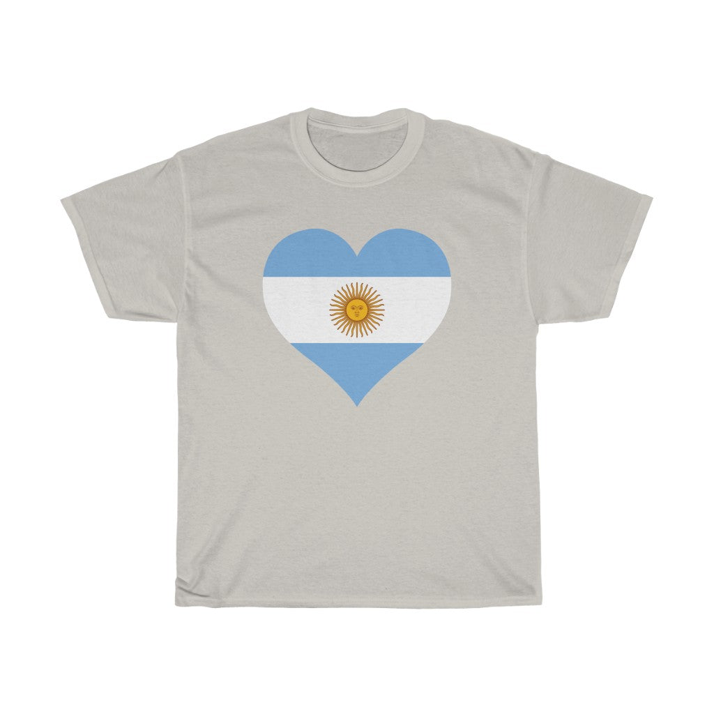 Argentina Heart Flag Standard Tee - Unisex