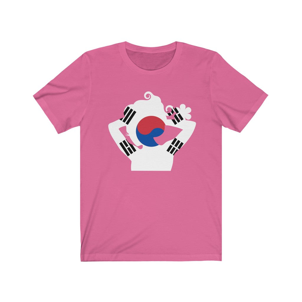 South Korea Lady Flag Premium Tee - Unisex