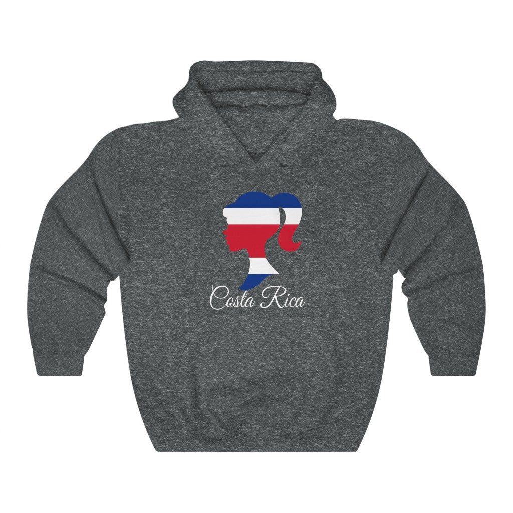 Costa Rica Girl Flag Hoodie Sweatshirt 2 - Unisex