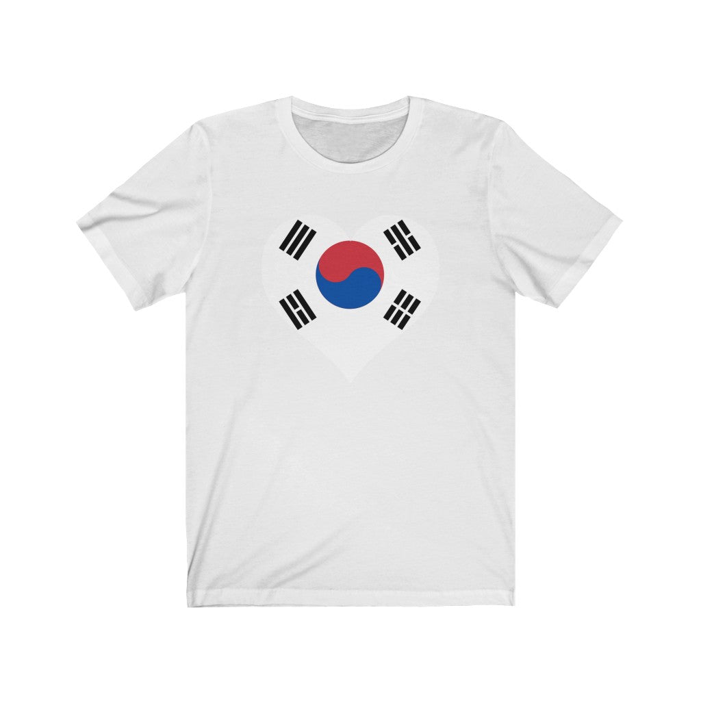 South Korea Heart Flag Premium Tee - Unisex