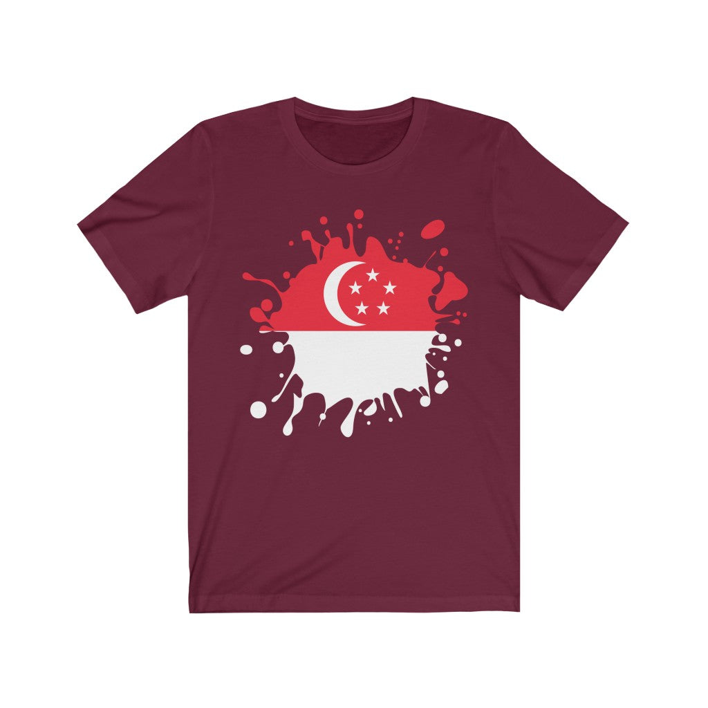 Singapore Splat Flag Premium Tee - Unisex