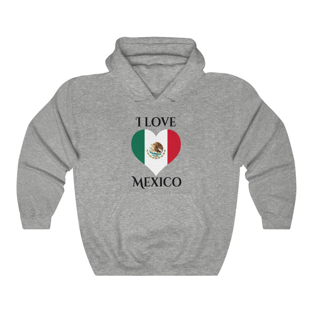 Mexico Heart Flag Hoodie Sweatshirt 1 - Unisex