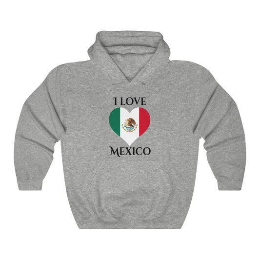 Mexico Heart Flag Hoodie Sweatshirt 1 - Unisex