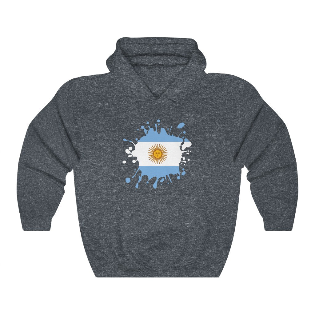 Argentina Splat Flag Hoodie Sweatshirt - Unisex