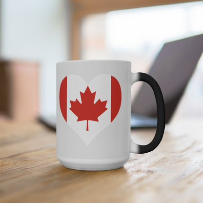 Canada Heart Color Changing Mug