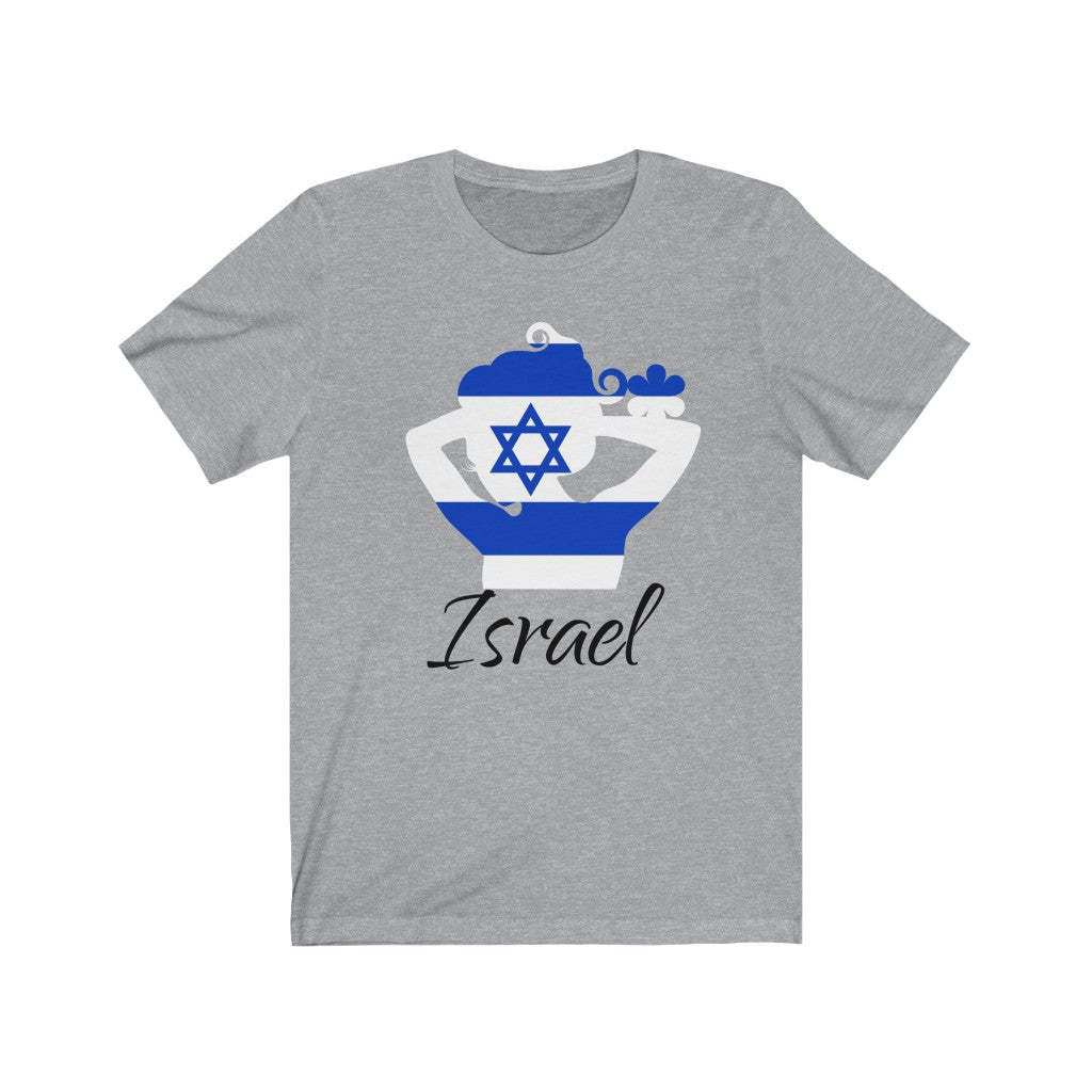 Israel Lady Flag Premium Tee 1 - Unisex