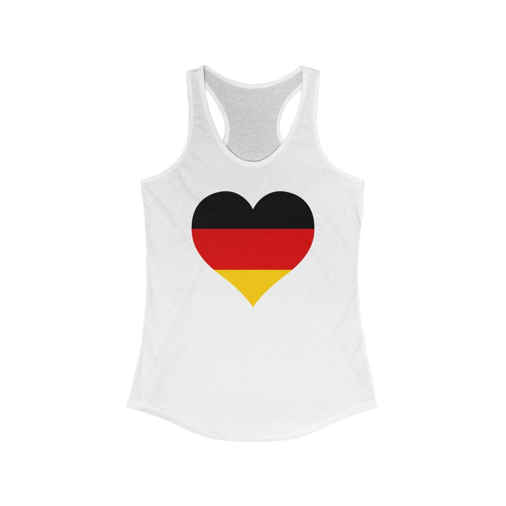 Germany Heart Flag Tank - Women